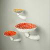 3pcs Mushroom Hanging Shelf Wall Floating Shelf Hanging Decor Shelves For Bedroom, Living Room, Bat