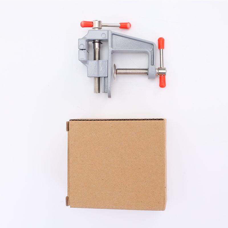 Mini Aluminum Alloy Table Vise - Compact Bench Vise and Flat Nose Pliers for Small Desktop Tasks