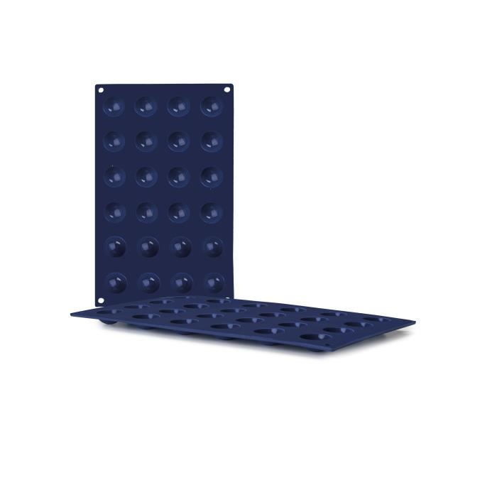 Moule En Silicone - Ibili - 870043 - 24 Cavités - Bleu - 32 X 19 X 1 Cm