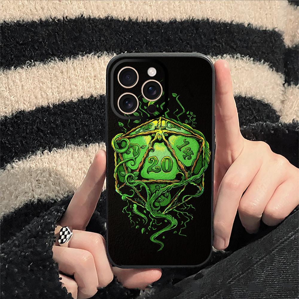 Dungeons Dragons dnd cool game Phone Case For iPhone 17 16 e 15 14 13 12 Plus Mini Pro Max Soft black Shockproof Cover