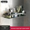 Punch-Free Aluminum Corner Bathroom Storage Rack