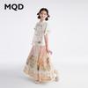 MQD Girls' Summer Chinese Style Skirt Set