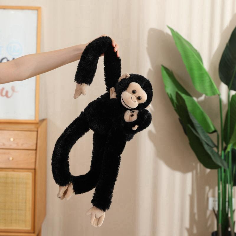 50/70cm Simulation Long Arms Monkey Plush Doll Mother Child Lemur Sloth Orangutan Plush Toy Home Decoration Gift For Children