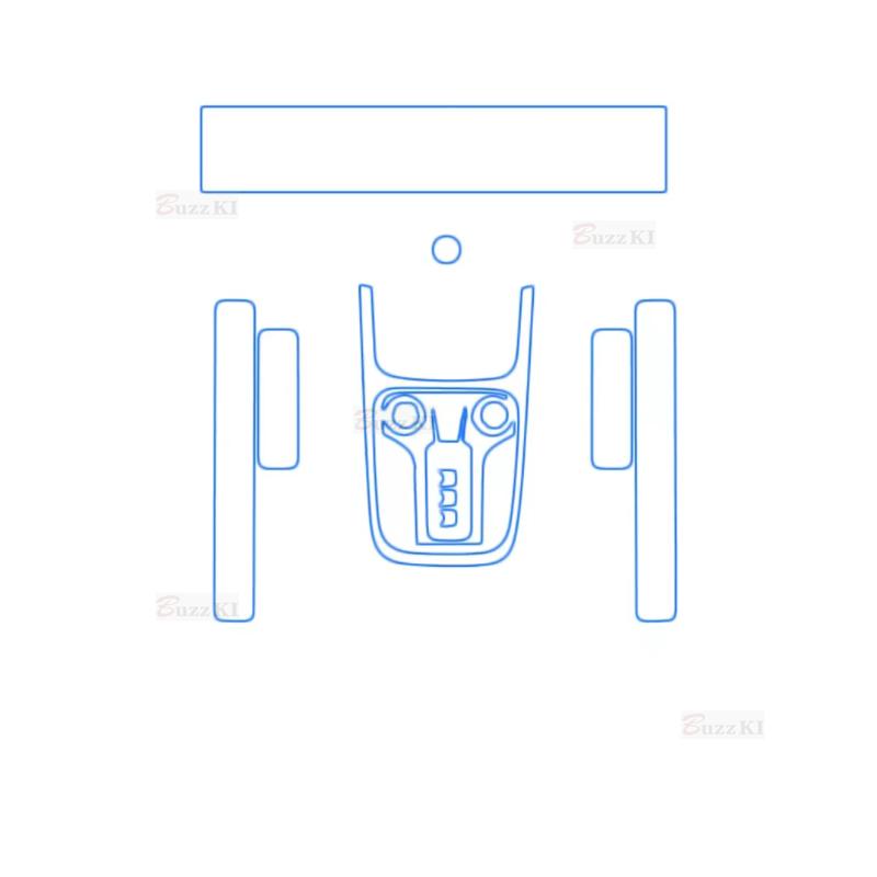 For Great Wall WEY TANK 300 Gearbox Panel Navigation Screen Automotive Interior TPU Protective Car Film Anti-Scratch Sticker