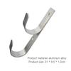 2 Pcs Swimming Pool Pole Hanger Space Sacving Holder with Screws Garden and Pool Accessories