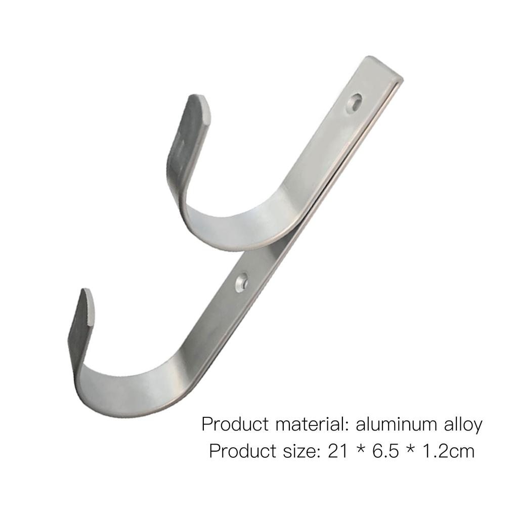 2 Pcs Swimming Pool Pole Hanger Space Sacving Holder with Screws Garden and Pool Accessories