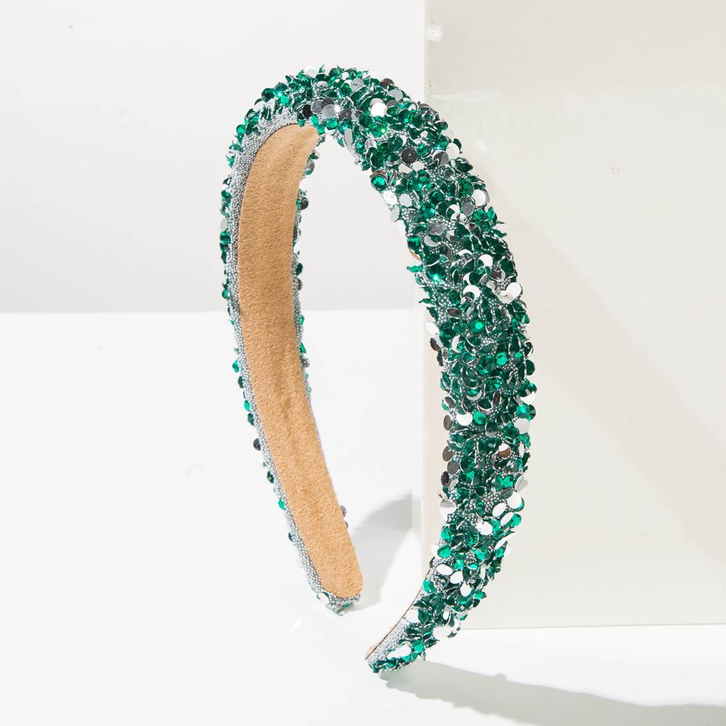 Rhinestone-encrusted Thin-edged Headband for Women, Fashionable, Sophisticated, Light Luxury, Fresh, Sweet, and Versatile Hair Accessory.