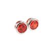 Gessen Elegante Geometrische Ohrstecker mit Zirkonia-Zargenfassung