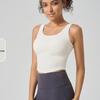 Women's High-Elastic Sports Vest with Built-in Bra