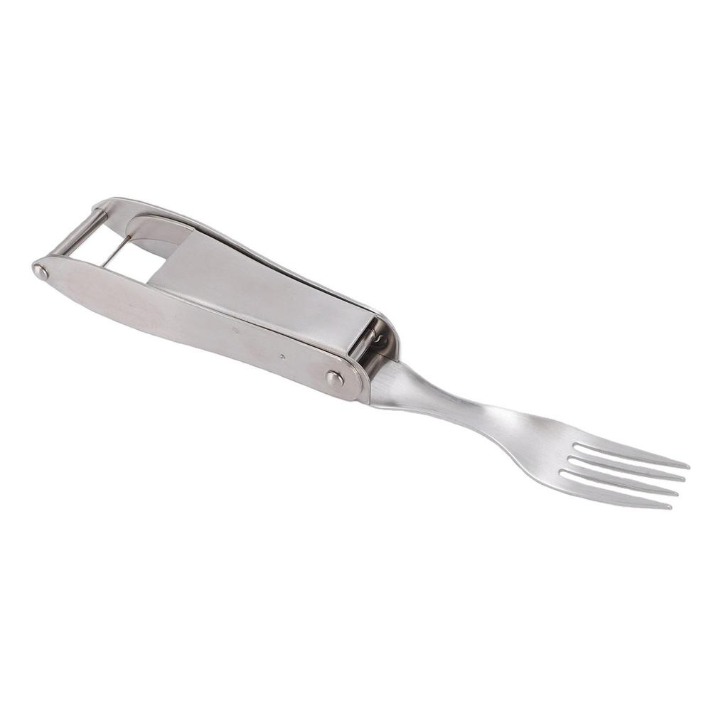 2 In 1 Stainless Steel Fruit Cutter Watermelon Cutter with Retractable Fork for Camping Picnic