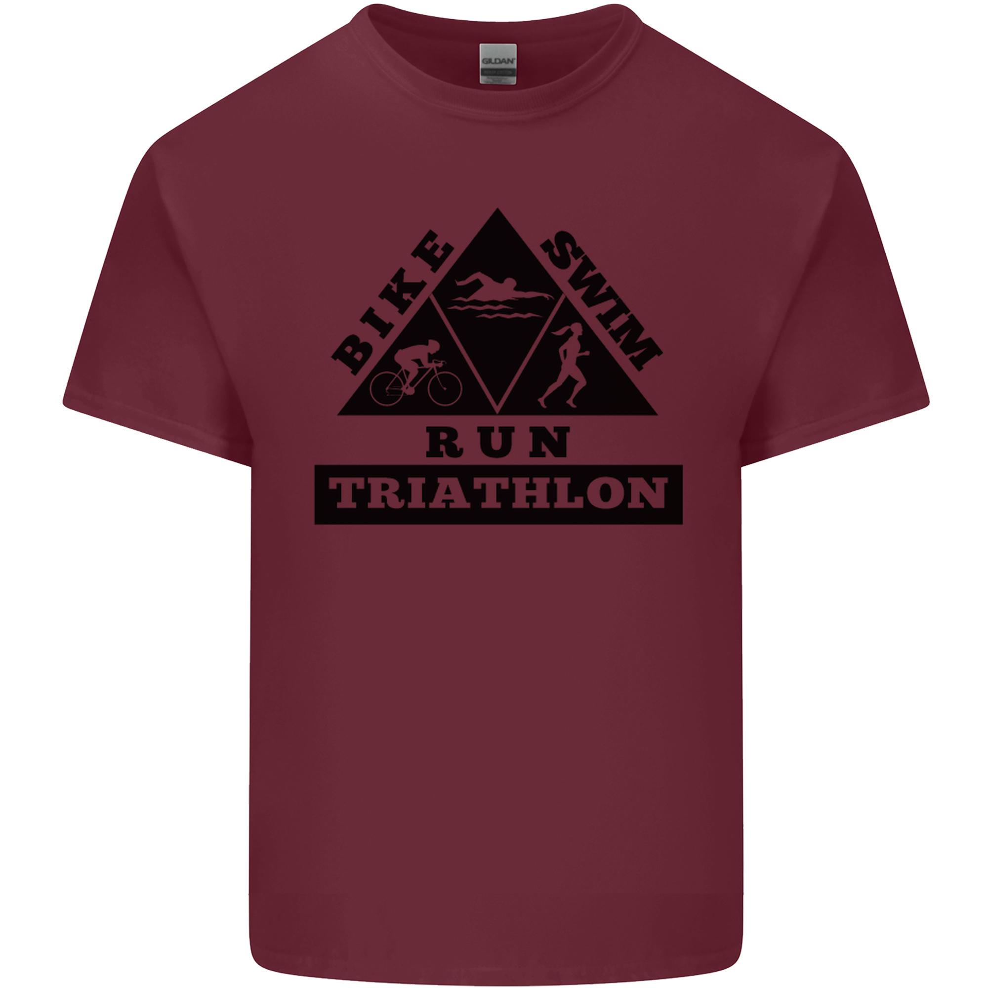 Triathlon Triangle Running Swimming Cycling Unisexs Light Cotton TShirt S