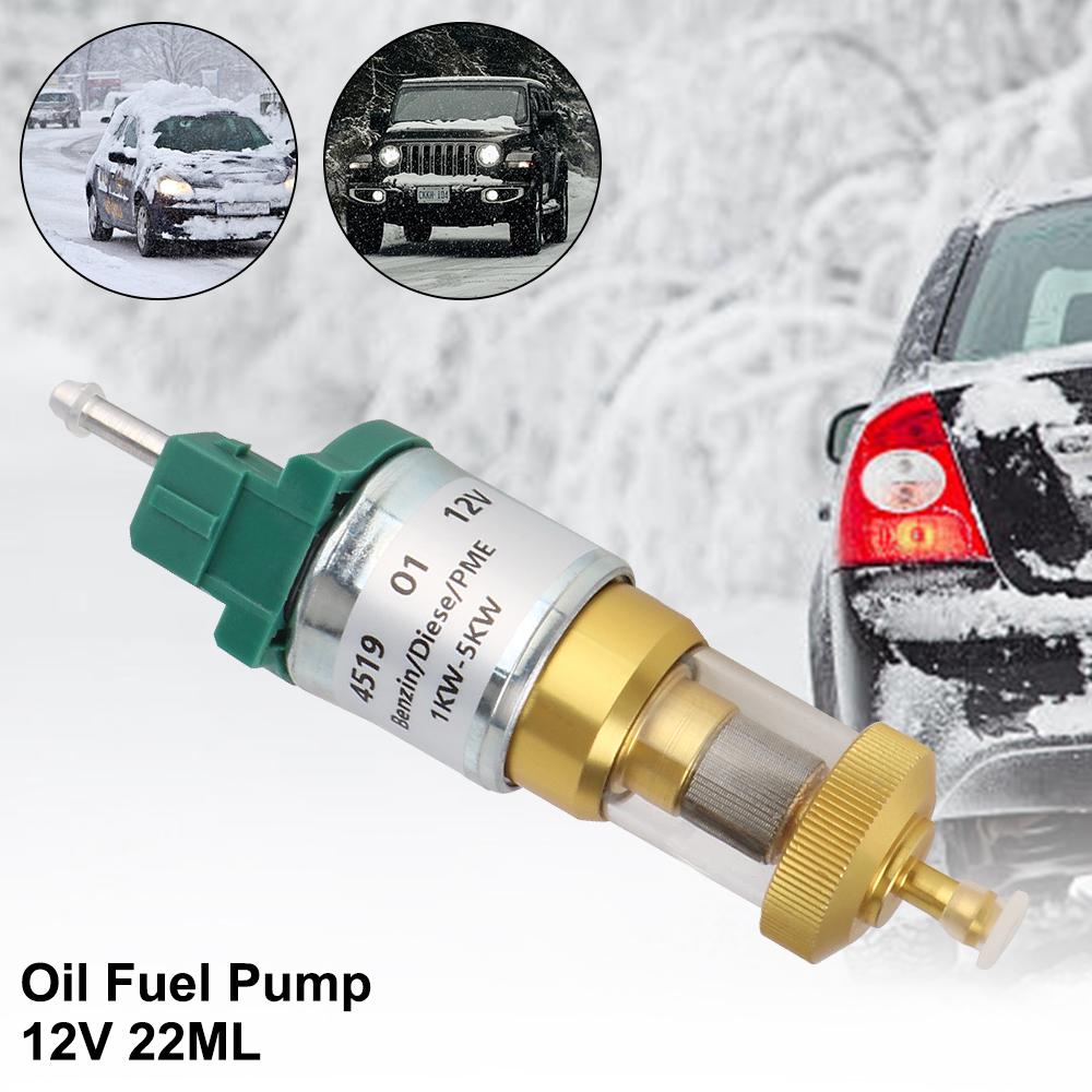 Fuel metering pump Universal 1KW-5KW 12V 22ML Fuel Air Car Pump Ultra Quiet Silent Fuel Pump Accessories Heater Comes with filter element