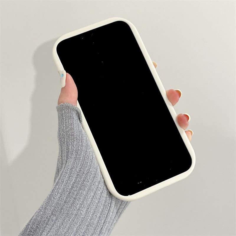 Pouzdro s krémovou texturou, vlnitý okraj, měkký silikonový kryt, pouzdro na telefon pro iPhone Samsung Huawei Honor Xiaomi Redmi Infinix Tecno, měkký zadní kryt
