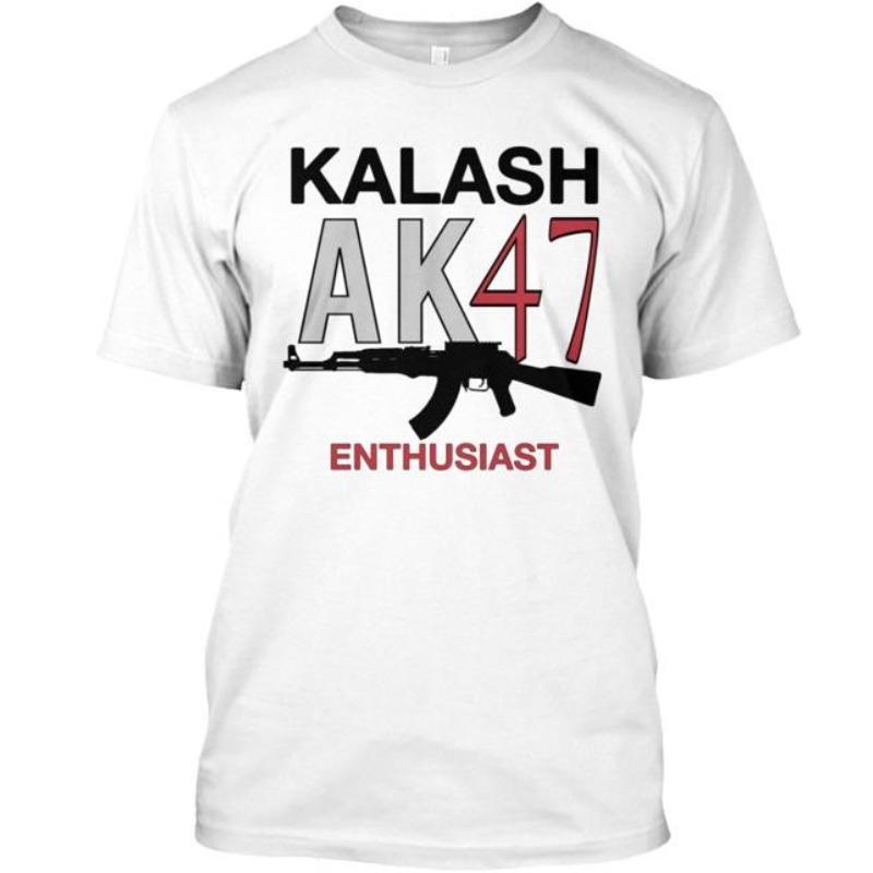 Ak 47 Enthusiast TShirt Woman Man Summer Cool Loose Cotton Tshirts Ropa Hombre Vintage Streetwear Shortsleev S
