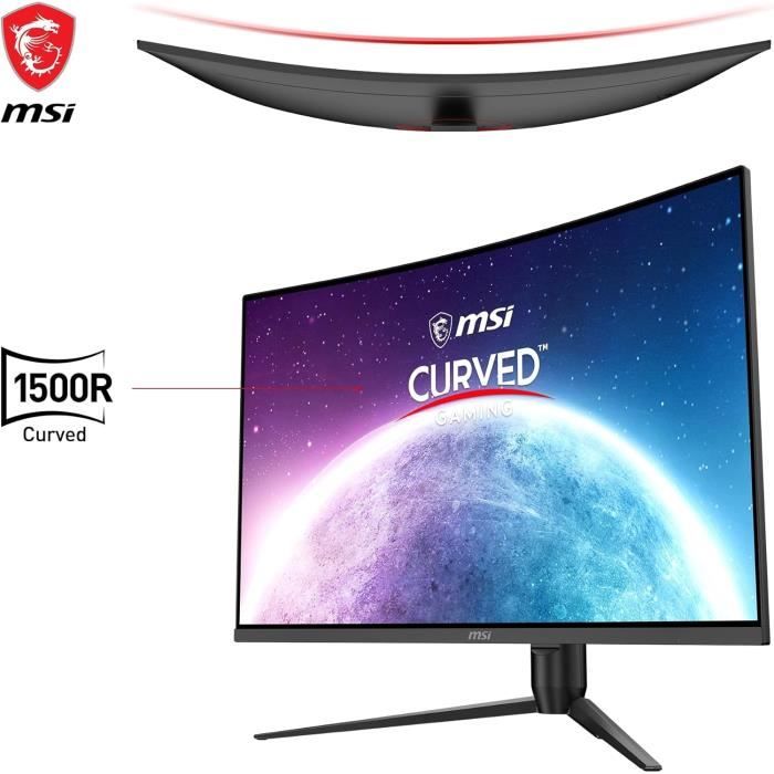 Écran Gaming Incurvé - MSI - G32CQ5P - 31,5 Pouces - WQHD 2560 X 1440 - 170 Hz / 1 Ms