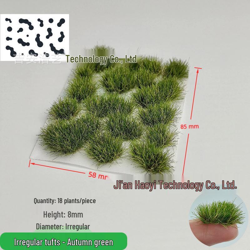 

8 мм Неровный пучок травы для миниатюрных моделей, песочных столов и сцен «сделай сам»