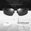 Driving Polarized Sunglasses Men Aluminum Magnesium Frame Sport Sun Glasses Driver Retro Goggles Sunglass UV400 Anti-Glare