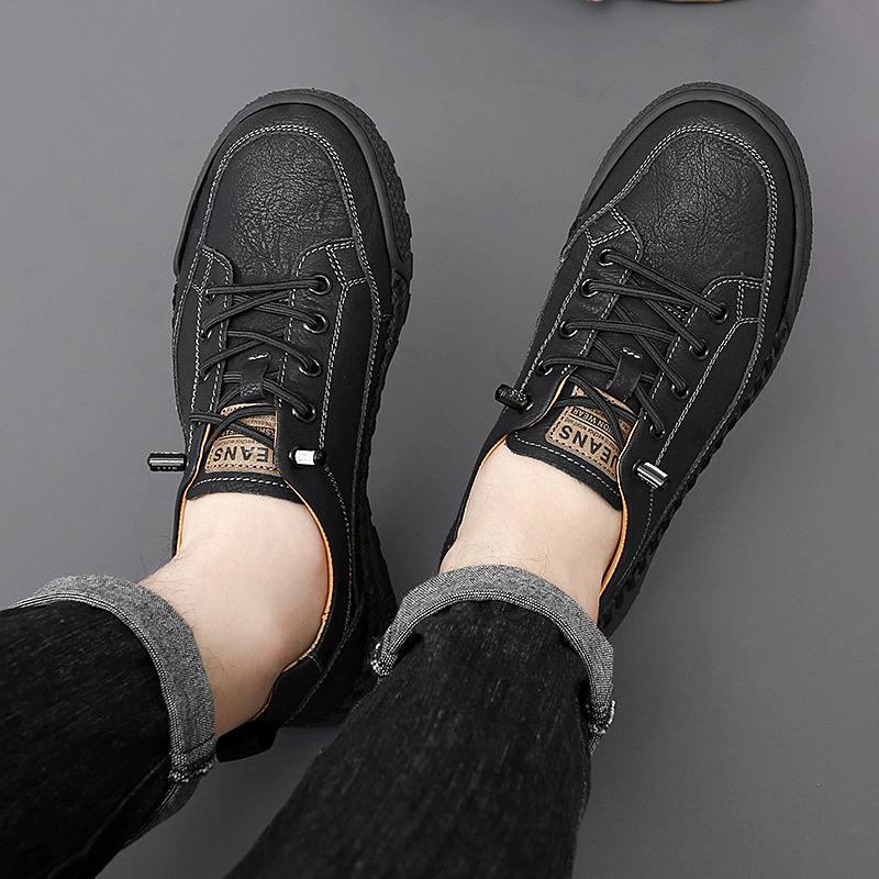 New Handmade Male Rubber Shoes Handmade Breathable Walking Shoes Outdoor Shoes Wear-resistant Men Trekking Hunting Sneakers