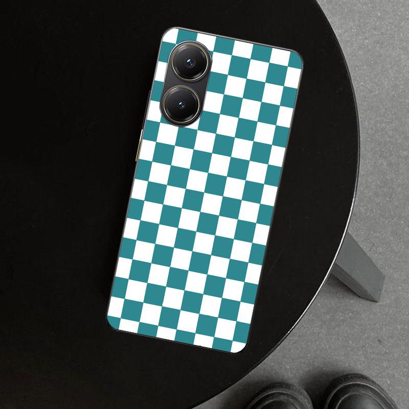 Retro Classic Chess Board Grid Phone Case Cover for Xiaomi Poco X6 X5 X7 Pro F7 Ultra Redmi 15C 15 13C 13 12C 12 10C 10 10A 9C 9