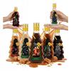 CHRISTMAS TREE Bottle 250ml HAND DECORATED Bottles for Liqueurs, Wines