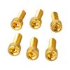 6PCS Black Golden Silver Bridge Saddle Screws Metal Guitar Mounting Screws  Electric Guitar