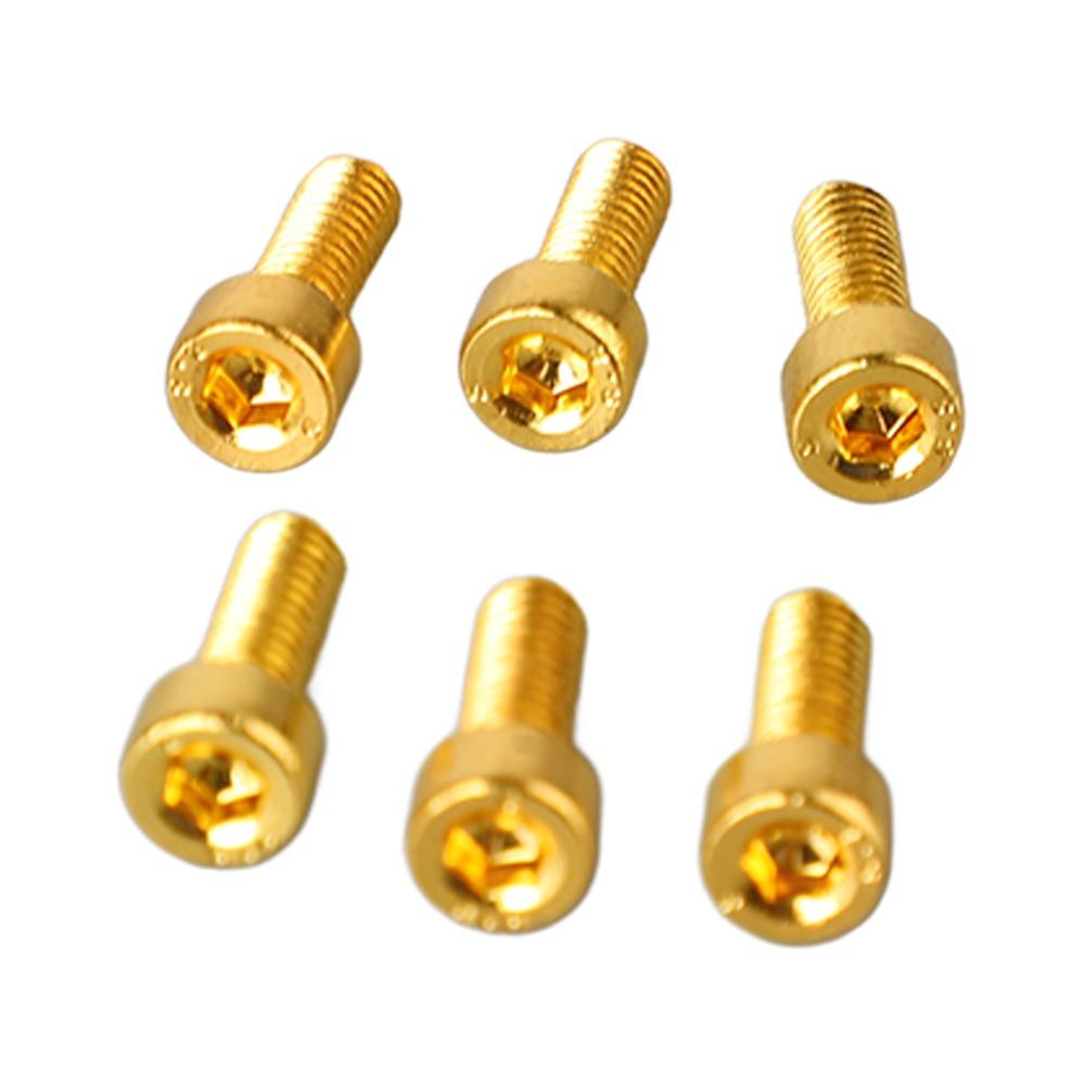 6PCS Black Golden Silver Bridge Saddle Screws Metal Guitar Mounting Screws Electric Guitar