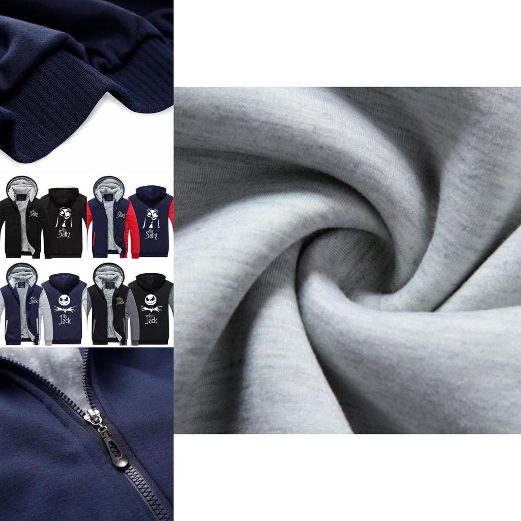 Premium Quality Nightmare Before Christmas Sally Jack Thicken Hoodie Sweatshirt Coat For Ultimate Comfort