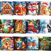 12pcs DIY Xmas Designs Diamond Painting Greeting Card Set Rhinestone Diamond Art Mosaic Postcards Congratulations Cards & Gifts