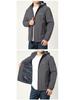 Men's Fleece-Lined Casual Windbreaker - Thick, Quick-Drying Cotton-Padded Jacket for Autumn and Winter
