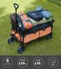 MOON LENCE Carry folding carry ultra large capacity load capacity sports convergence black [With brake] wagon, cart, compact, 135L, 130kg, outdoor,
