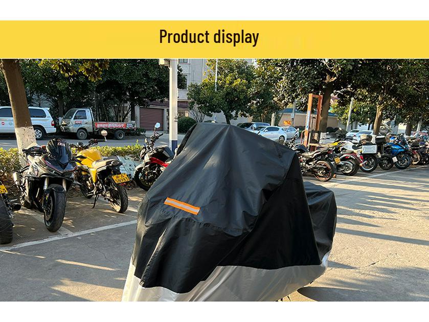 Oxford Cloth Motorcycle Cover: Waterproof, Sun & Snow Protection for Electric Vehicles