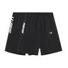 Li-Ning SS22 Sporty Trend Series Solid Color Large Logo Embroidered Loose Straight-Leg Sports Shorts Men Bottoms Black AKSS305-2