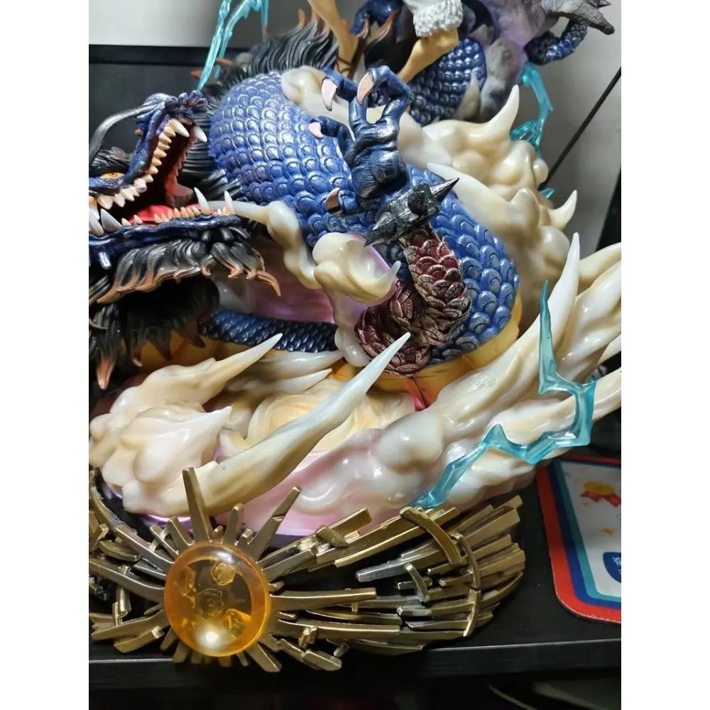 24cm Anime One Piece Luffy Vs Kaidou Figures Luffy Gear 5 Statue Nika Luffy Figurine Gk Figurine Model Doll  Ornament Toys Gifts