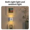 Human Body Induction LED Night Light EU Plug in Wall Lamp Warm White AC220-240V For Bedroom Corridor Bathroom Stairs Lighting