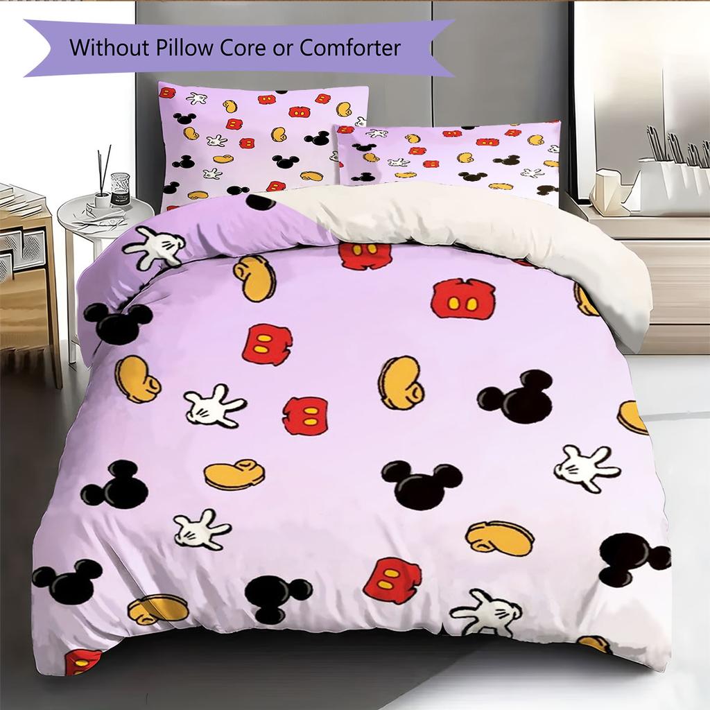 This Classic, Sweet Minnie Mouse-themed Print Bedding Set Is A Warm and Cozy Choice for Decorating A Child's Bedroom. Loves It!