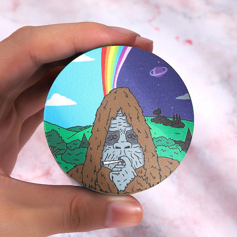 50Mm Metal Gorilla Herb Grinder 4-Layers Manual Spice Pepper Mill Mortar Raw Grass Grinder Cigarette Smoking Accessories