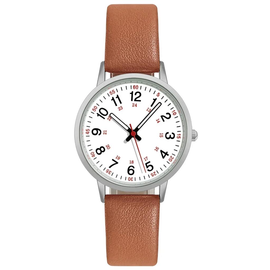 Fashion Luminous Women Watches Simple Leather Belt Quartz Wristwatch Ladies' Small Dial Clock Dress Wristwatches Montre Femme