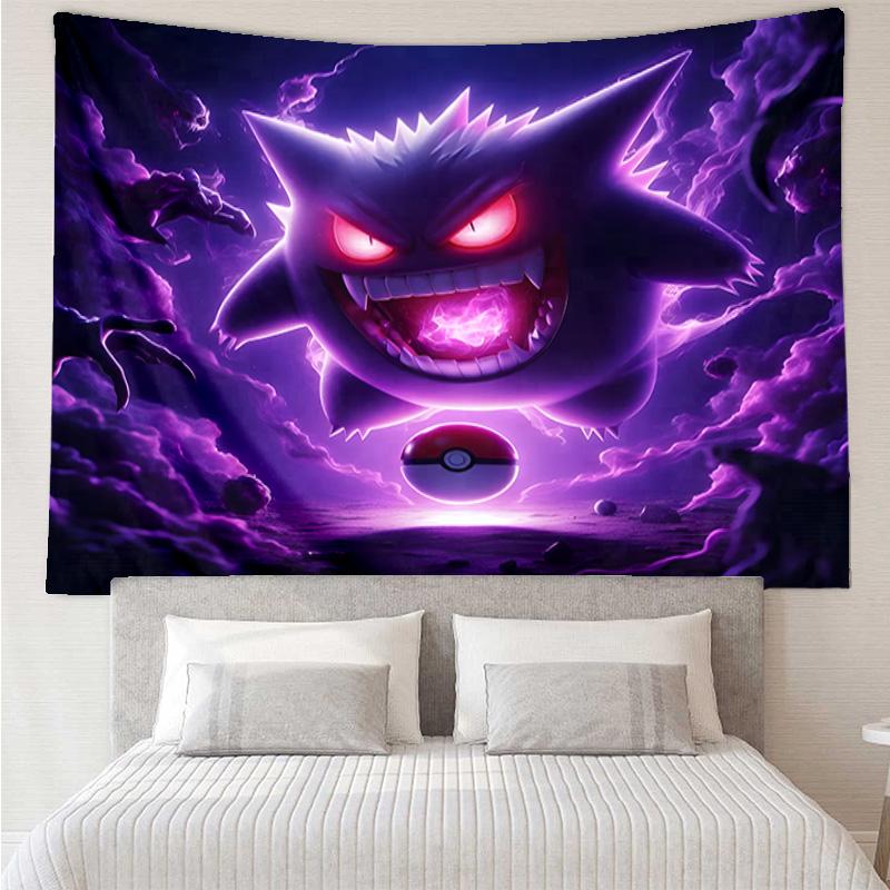 Ghost Haunting Glow Tapestry Hanging for Bedroom,Livingroom, Playroom,Decor Art Room Wall Tapestry Holiday and Birthday Gifts