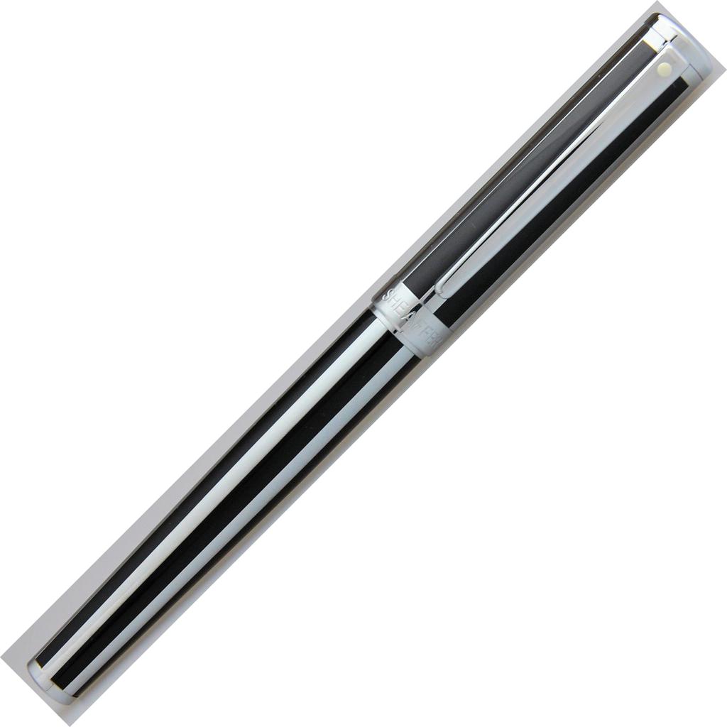 Sheaffer Intensity Jot Black Stripe Fountain Fine Officially Imported ITS9233PN-F Pen, Nib, Dual-Use,