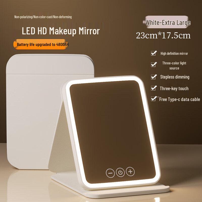 Portable LED Folding Makeup Mirror