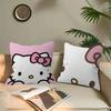 Cute H-Hello K-Kitty Cartoon Cushion Cover Inches Farmhouse Decor Home Throw Pillow Covers For Couch Decorations