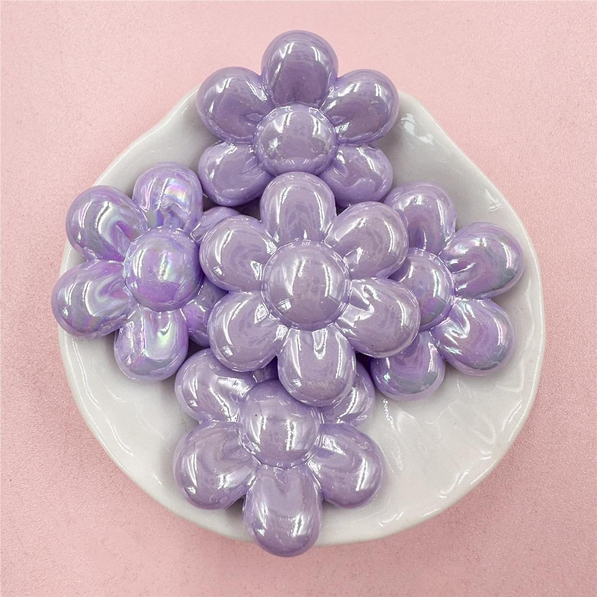 

Home Party Supplies Charms 5pcs Beading Creative Handmade Material For Jewelry Making 31.3mm Flower Shape Jewelry Accessories DIY Sunflower Beads about31.3mm 5pcs фиолетовый