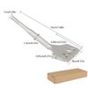 Electric Hammer Chisel Slotted Flat Carving Cutter Grinding Bending Chisel Round Handle Wall Brick Tool Heavy Duty