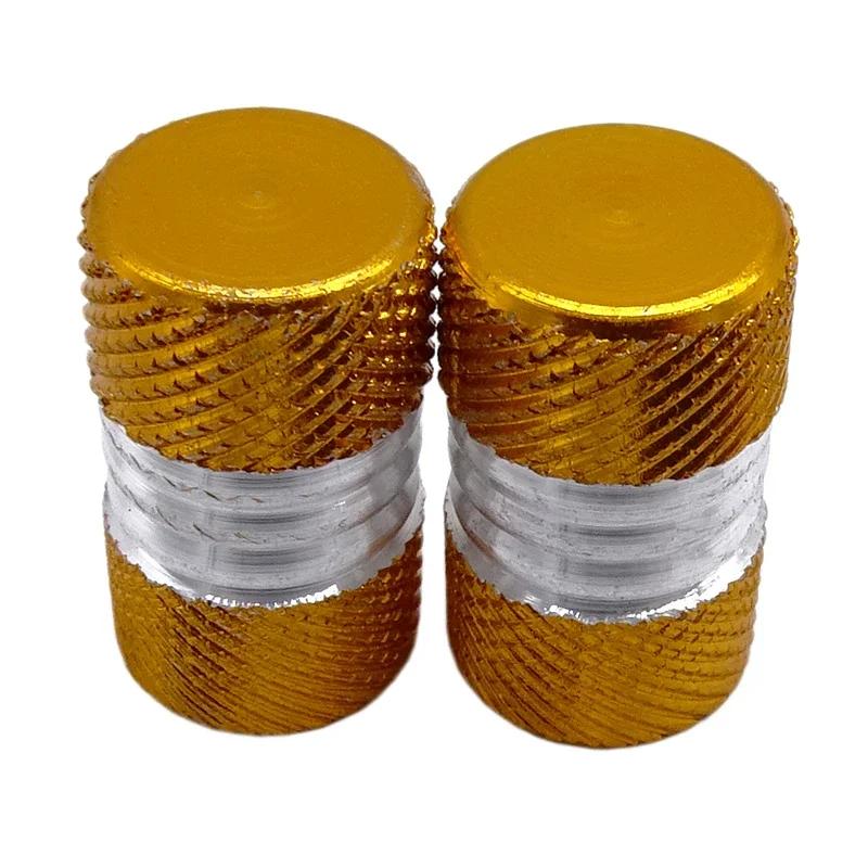 1 Pár Univerzální Čepičky Ventilků Pneumatik Automobilu Vroubkovaný Styl Čepička Ventilku Pneumatiky Hliníkový Dřík Kola Pneumatiky Víčko Vzduchového Ventilku Příslušenství pro Automobily