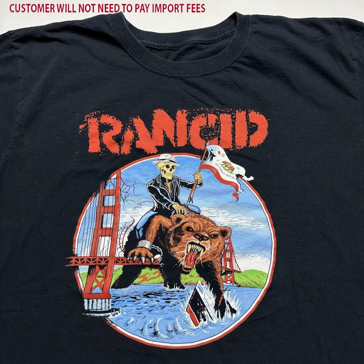 Vtg 2010 Rancid Music Band Shirt Gift For Fans Black S-5XL VK017 XL