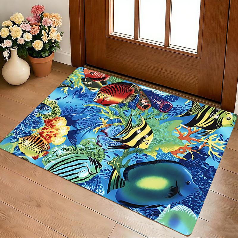 Ocean Life Living Room Nonslip Area Rug Soft Carpet For Bedroom Game Playroom Sofa Office Home Decor Doormat Christmas Gift C926387