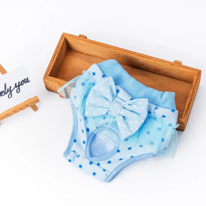 Haustier physiologische Hosen Mutter Hund Prinzessin Menstruationshosen Teddy Unterwäsche Schleife Hund Kleidung