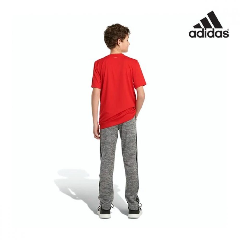 [Adidas Junior] Adidas Junior Pants Training  Unisex  Fw  Fall Winter  Gray Black  With Brushed  Ak5844