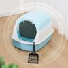 Spillproof Deodorant Cat Litter Box - Large Capacity Fully Enclosed Toilet Two-Way Shovel Closed Sandbox Pet Toilet for Cats