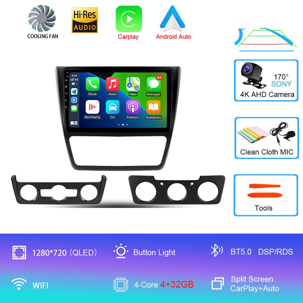 Android 14 Car Radio For Skoda Yeti 5L 2009 - 2014 Player Video Multimedia Navigazione Stereo GPS No 2din 2 Din Dvd